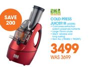 Dna cold deals press juicer