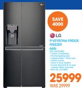 LG 668Ltr P-VEYRON6 Fridge Freezer GC-J247CKBZ