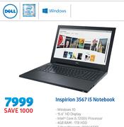 Dell Inspiron 3567 i5 Notebook-On 3GB Data price Plan+ R216 Modem
