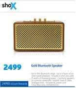 Shox Gold Bluetooth Speaker