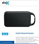 Shox Panther Bluetooth Speaker