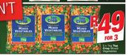 Top Crop Mixed Vegetables-3 x 1Kg