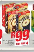 Boston Cappuccino Assorted-4 x 10 Per Pack