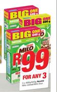 Nestle Milo Cereal/Milo Duo-3 x 600g/640g