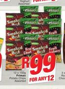 Frimax Potato Chips Assorted-12 x 150g