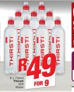 1Thirsti Still Water-9 x 750ml