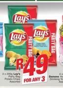 Lay's Party bag Potato Chips Assorted-3 x 200g