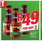 Steers Sauces Assorted-3 x 375ml