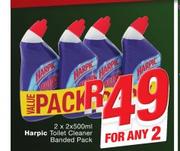 Harpic Toilet Cleaner Banded Pack-2 x 2 x 500ml