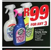 Handy Andy All Purpose Cleaner Trigger Assorted-3 x 750ml