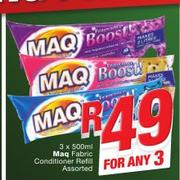 Maq Fabric Conditioner Refill Assorted-3 x 500ml