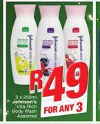 Johnsons Vita Rich Body wash Assorted-3 x 250ml