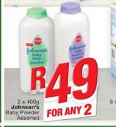 Johnson's Baby Powder Assorted-2 x 400g