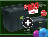 Addis 68Ltr Roughtote Storage Box With Addis 30Ltr Roughtote Storage Box