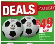 Dimple Rubber Soccer Ball Size 5-Each