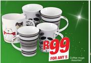Coffee Mugs Assorted-For 5