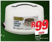 Addis Cake Server Saver White-Each