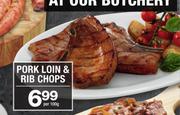 Pork Loin & Rib Chops-Per 100g