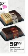 Bites Of Love Cake Tray Assorted-800g Each