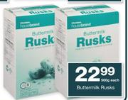 Checkers Housebrand Buttermilk Rusks-500g Each