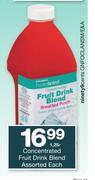 Checkers Housebrand Concentrated Fruit Drink Blend Assorted-1.25ltr Each