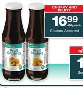 Checkers Housebrand Chutney Assorted-460g Each