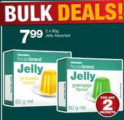 Checkers Housebrand Jelly Assorted-2 x 80g
