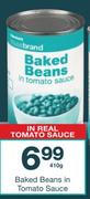 Checkers Housebrand Baked Beans In Tomato Sauce-410g