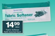 Checkers House Brand Fabric Softener Refill Assorted-500ml Each