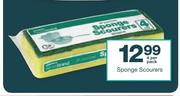 Checkers House Brand Sponge Scourers-4 Per Pack