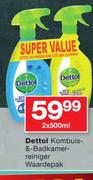 Dettol Kombuis & Badkamer Reiniger Waardepak-2x500ml