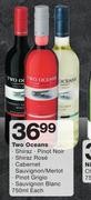 Two Oceans Shiraz/Pinot Noir/Shiraz Rose/Cabernet Sauvignon/Merlot/Pinot Grigio/sauvignon Blanc-750m