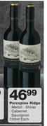 Porcupine Ridge Merlot/Shiraz/Cabernet sauvignon-750ml Each