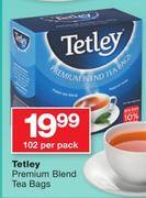 Tetley Premium Blend Tea Bags-102 Per Pack