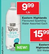 Eastern Highlands Flavoured Sparkling Water Assorted-1.5ltr Each