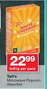Tait's Microwave Popcorn Assorted-3 x 91g Per Pack