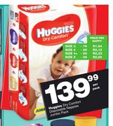 0Huggies Dry Comfort Disposable Nappies Jumbo Pack-Per Pack