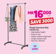 Single Garment Rail VR10617G-Each