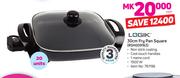 Logik 30cm Fry Pan Square RSH009163-Each