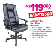 Anderson High Back Chair-Each