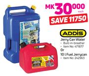 Addis Jerry Can Water Or 10L Fuel Jerrycan-Each