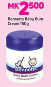 Bennetts Baby Bum Cream-150g