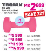 Trojan 5kg Soft Touch Dumbbell-Each