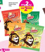 Simba Assorted Potato Chips-2x125g