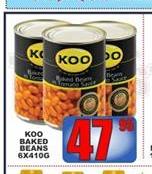 Koo Baked Beans-6 x 410g