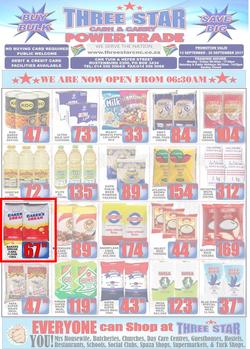 Three Star Cash & Carry (13 Sep - 20 Sep 2017), page 1