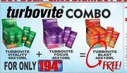 Turbovite Vitality-48 x 10ml + Turbovite Focus-48 x 10ml With Free Turbovite Blast-48 x 10ml Combo