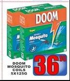 Doom Mosquito Coils-5 x 125g
