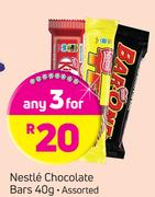 Nestle Chocolate Bars-3X40g