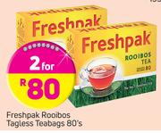 Freshpak Rooibos Tagless Teabags-2X80's